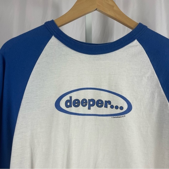 Badger Sport Large Deeper Jesus Baseball Tee Corinthians Graphic - Picture 7 of 7